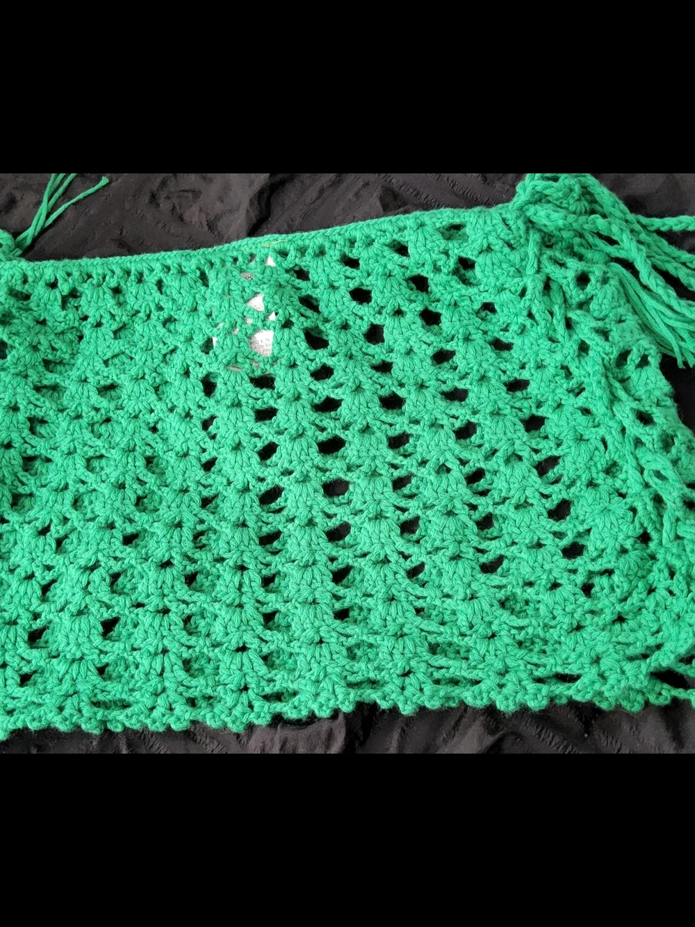 Women's Green Crochet Skirt